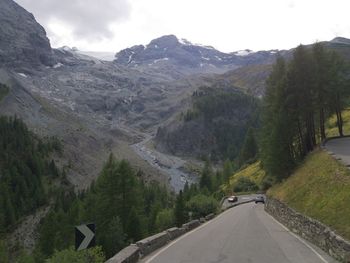 Road passing through mountains