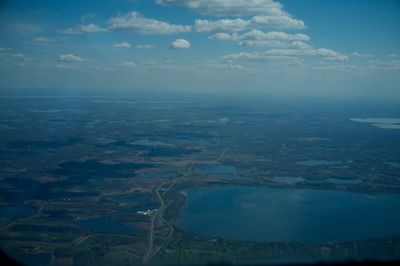 Aerial view of landscape