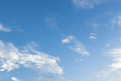 Low angle view of blue sky