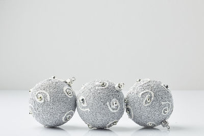 Close-up of fruits against white background