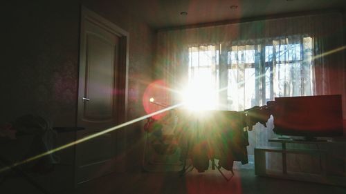 Sunlight streaming through window