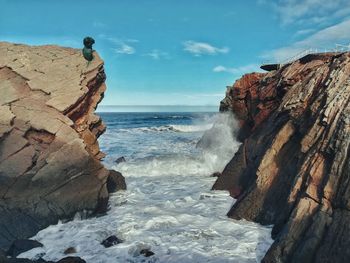 Scenic view of sea against sky