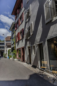 Low angle view of buildings against sky