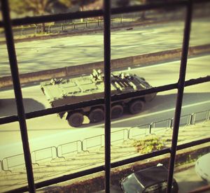 Train at railroad station