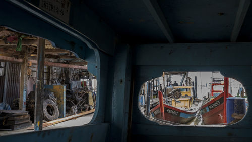 Interior of abandoned building