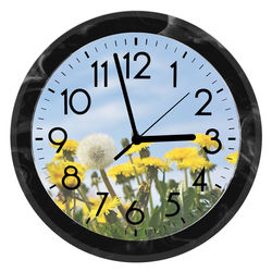 Close-up of clock over white background