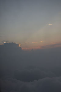 Scenic view of cloudscape during sunset