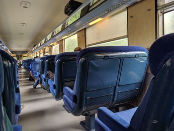 Interior of train