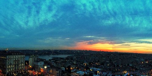 City at sunset