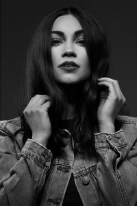 Portrait of a beautiful young woman