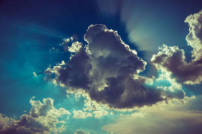 Low angle view of clouds in sky