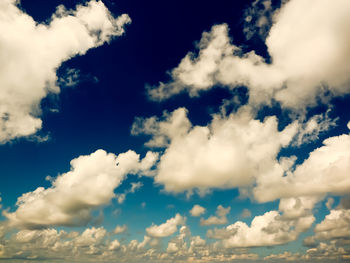 Low angle view of clouds in sky