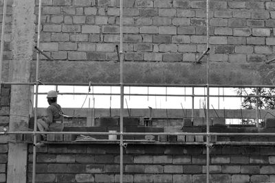 Man working at construction site