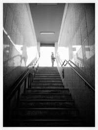 Low angle view of staircase in building