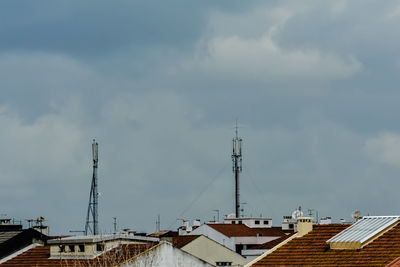 Buildings against sky in city