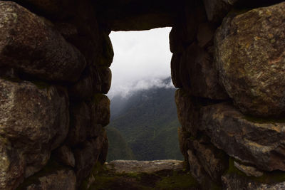 View of rock formations