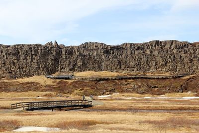 Scenic view of landscape against sky