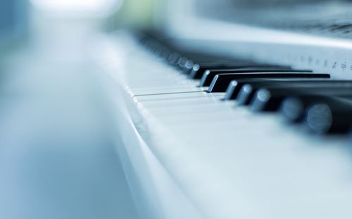 Close-up of piano