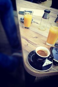 Close-up of drink on table