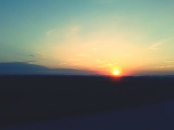 Scenic view of sky during sunset
