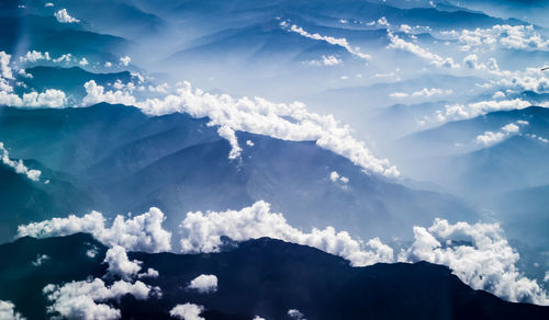 Low angle view of clouds in sky