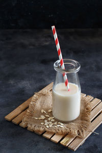 Close-up of drink on table