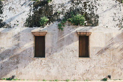 Low angle view of old building