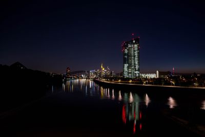 Illuminated city at night