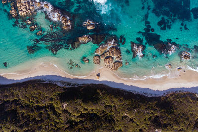 Aerial view of sea