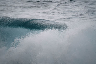 Water splashing in sea