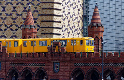 Low angle view of buildings in city