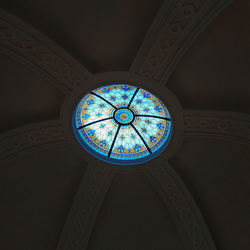 Low angle view of ornate ceiling in building