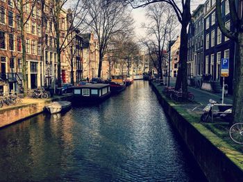 Canal along buildings