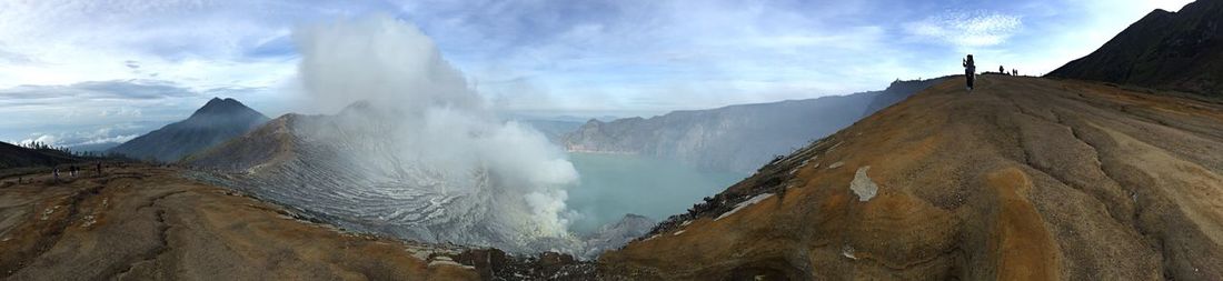 Panoramic view of landscape against sky