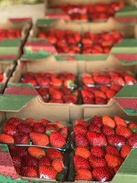 Close-up of fruits for sale in market
