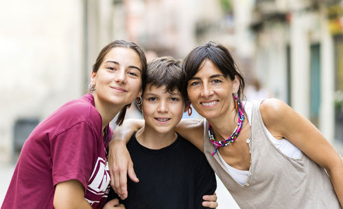 Portrait of smiling young couple