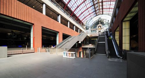 Interior of shopping mall