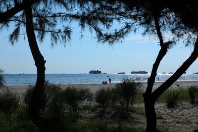 Scenic view of sea against sky