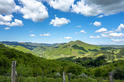 Scenic view of landscape against sky