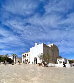 Low angle view of building against sky