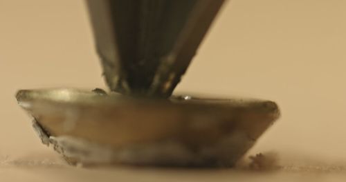 Close-up of spoon on table