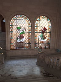 Glass window in temple