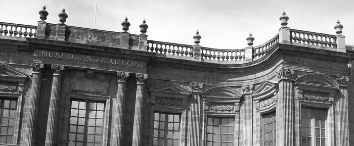 Low angle view of historical building