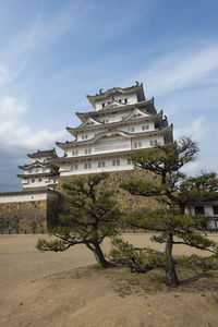 Exterior of historic building against sky