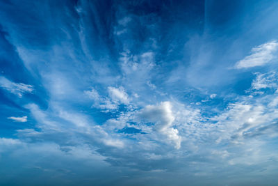 Low angle view of clouds in sky