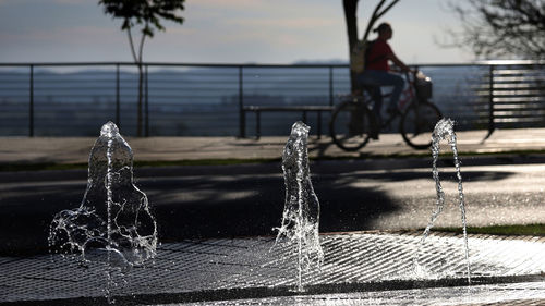 Close-up of water fountain