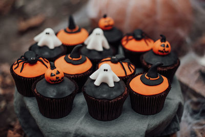 Close-up of cupcakes