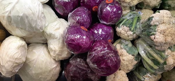 Full frame shot of vegetables at market stall