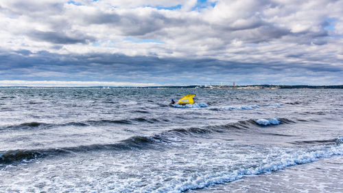 Scenic view of sea against sky