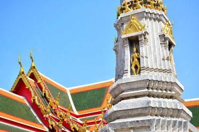 Low angle view of traditional building against sky